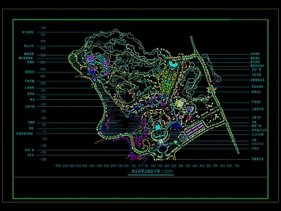 后现代公园 施工图 概念方案