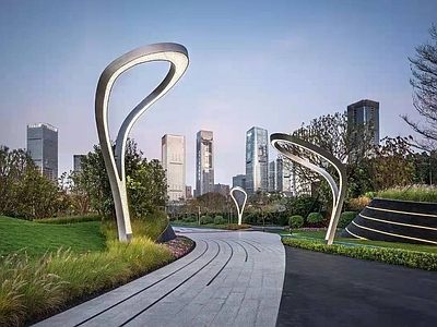 现代路灯