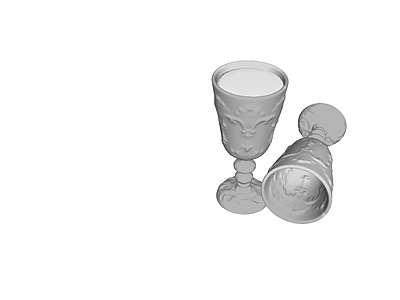 中式酒具 银酒杯