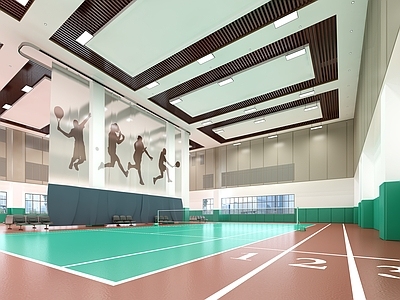 现代篮球场