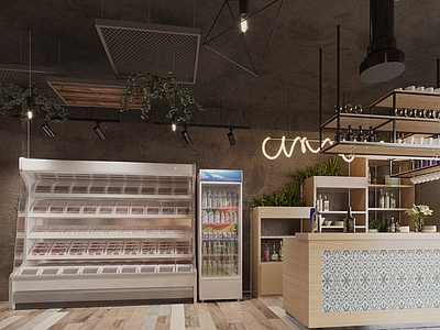工业风烧烤店