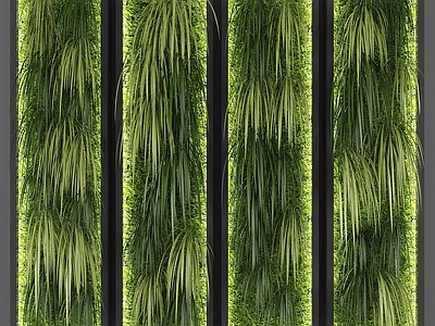 现代绿植墙 植物墙 墙饰