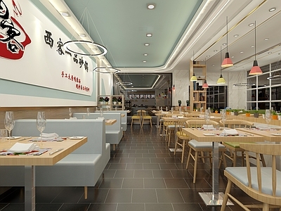 砂锅店 施工图 效果图