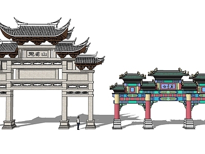 中式牌坊牌楼