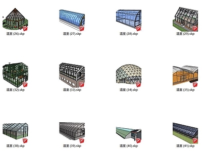 现代温室大棚外观