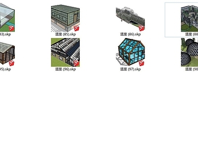 现代温室大棚外观