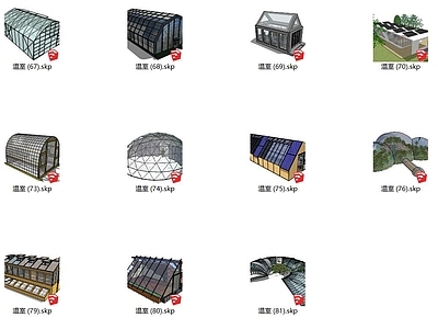 现代温室大棚外观