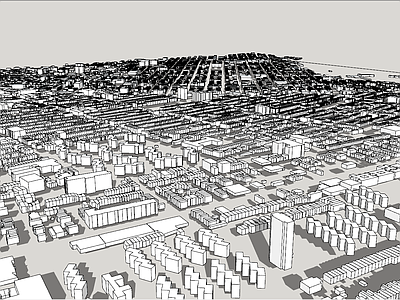 现代简模规划 城市规划 建筑群