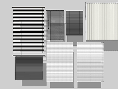 现代百叶帘 纱帘 百叶帘