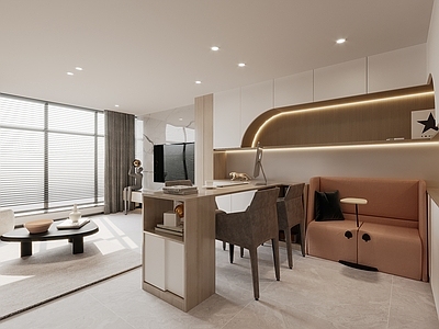 现代loft公寓 双人沙发