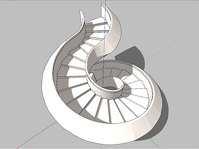 现代旋转楼梯 螺旋