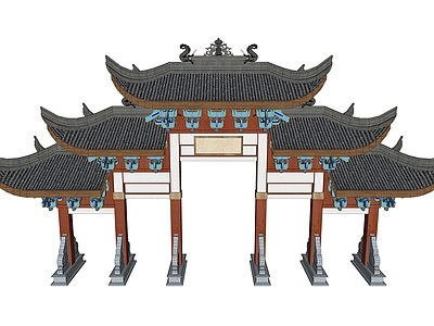 中式牌坊牌楼