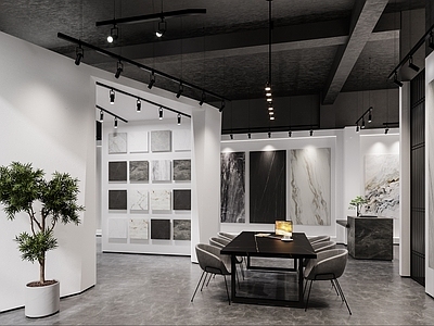 工业风石材店面