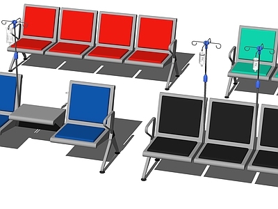 现代输液椅 吊针椅 连排座椅 等候椅
