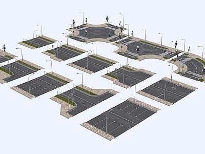 现代道路场景