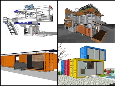 工业风集装箱建筑