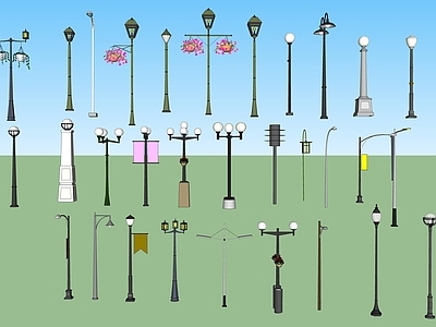 现代路灯