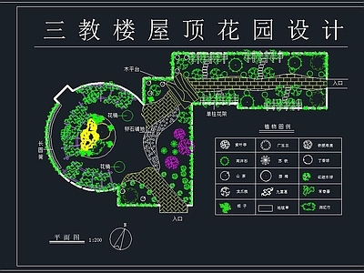 屋顶花园 平面图