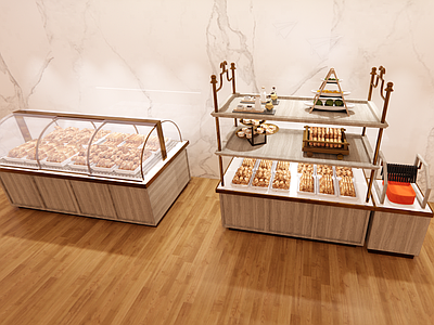 现代食品柜 展架