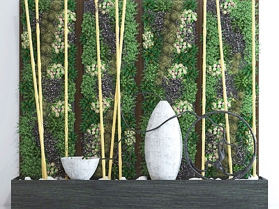 现代绿植墙 植物墙