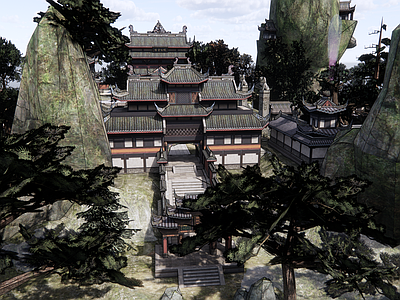 中式寺庙 道观