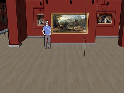 现代画展展厅