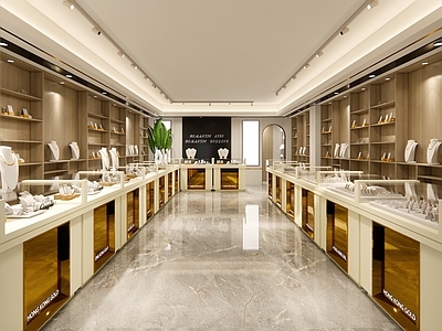 现代珠宝店 专柜 展柜 展示柜
