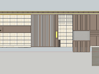 现代新中式小公建 展示区 门楼
