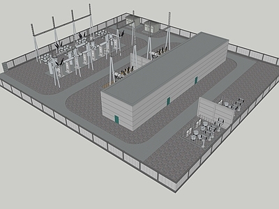 现代工业设备 变电站