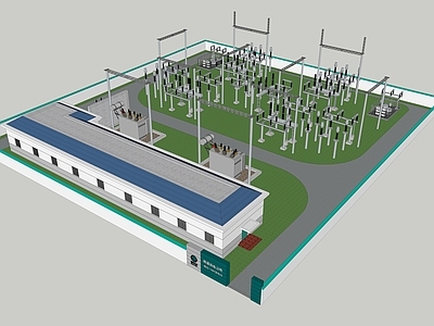 现代工业设备 变电站