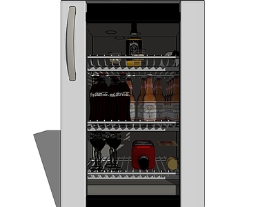 现代冰柜 冰箱 啤酒柜 饮料柜