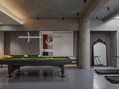现代台球室
