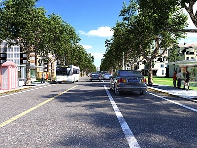 现代道路   路面