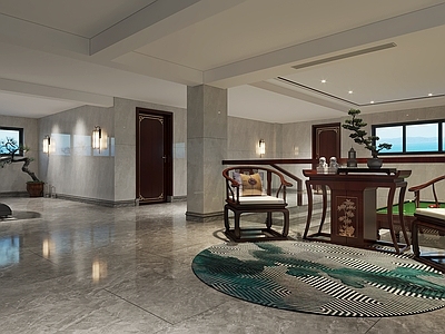 中式家居健身房  桌球