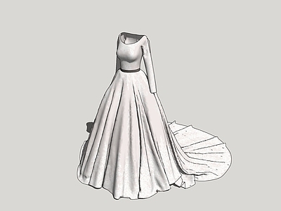 现代服装 婚纱 模特