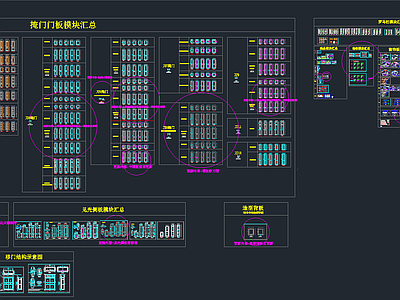 线条 板 罗马柱 模块