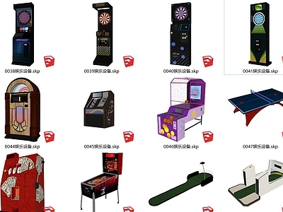 现代娱乐器材 桌球 乒乓球 游戏机