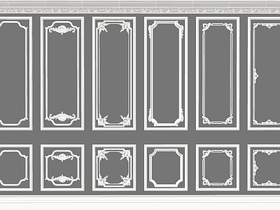 欧式石膏线条 雕花线条 护墙板