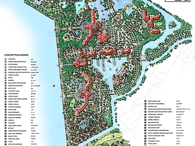 度假村 景观 施工图