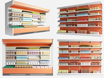 现代超市冰柜 保鲜柜 冰箱 冷藏柜
