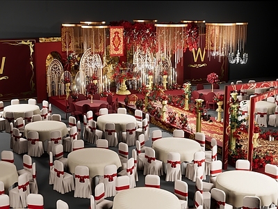 现代酒店餐厅 婚礼