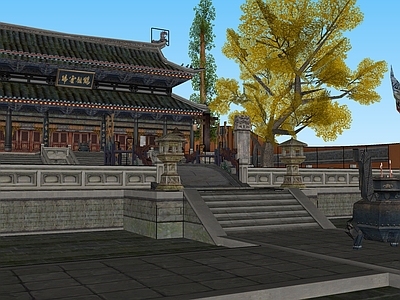 中式风格建筑 寺庙