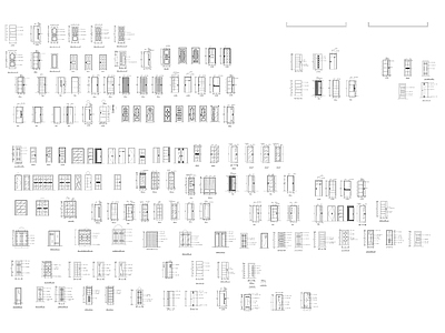 门 立面图库