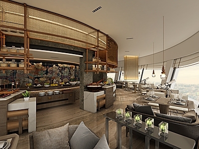 现代自助餐厅