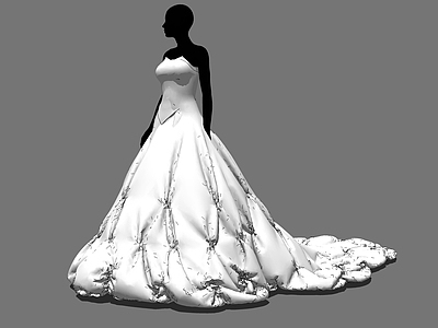 现代服装 婚礼 婚纱 模特