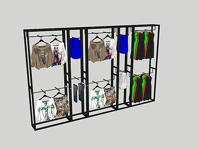 现代展架 服装架