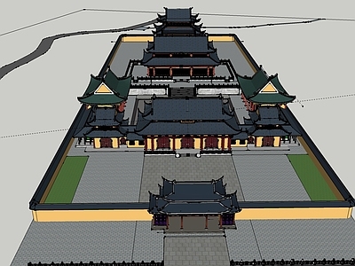 中式寺庙建筑