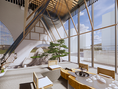 现代风格地产城市展厅