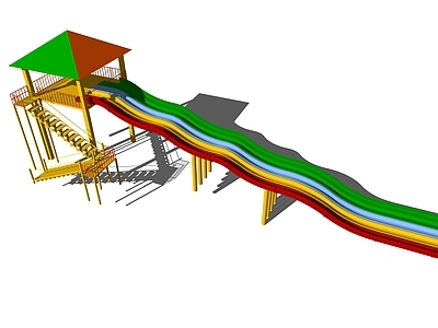 现代游乐设施 彩虹滑道