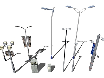 现代路灯